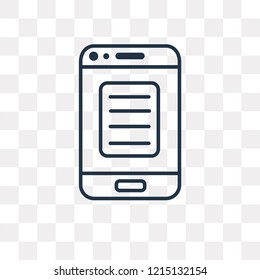 Description vector outline icon isolated on transparent background, high quality linear Description transparency concept can be used web and mobile