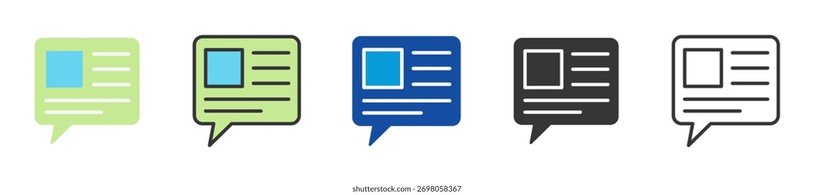 descriptive linguistic icon set multi style various collection