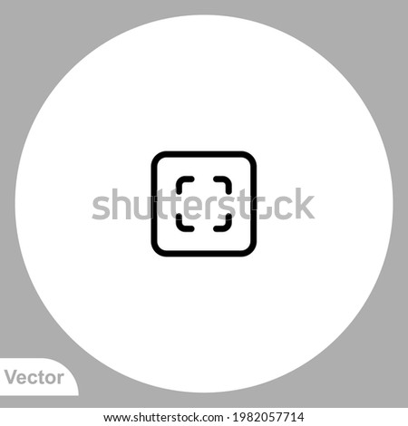 Deselect icon sign vector,Symbol, logo illustration for web and mobile