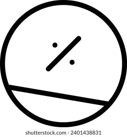 Desent single vector line icon