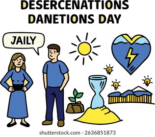 Desercenations danetons day celebration illustration
