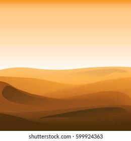 Desert abstract background vector illustration