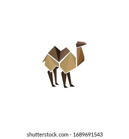 Desert Animal Camel Logo Design Template