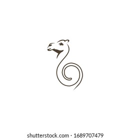 Desert Animal Camel Logo Design Templates