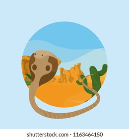 Desert animal cartoon