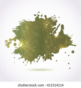 Desert army camouflage big blot background, vector illustration