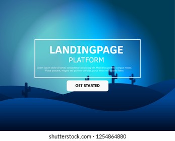 Desert Background for Landing Page Design