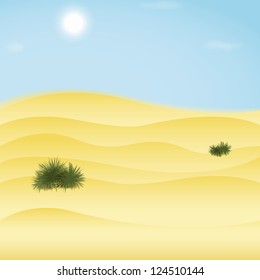 Desert background. Vector illustration