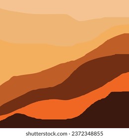 Wüstenhintergrund, abstrakte Illustrationendesign