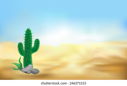 desert baclground vector illlustration
