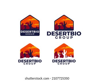 Ilustración de vectores con el logotipo de la Casa del Bioma del Desierto