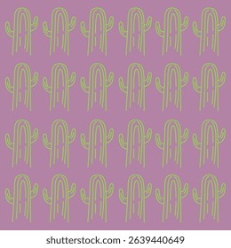 DESERT CACKTUSES DESIGN VINTAGE PATTERN TEXTURE 