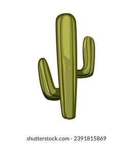 desert cactus cartoon. succulent cacti, graphic collection, summer flower desert cactus sign. isolated symbol vector illustration