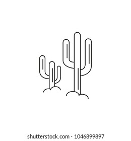 43,048 Desert with cactus icon Images, Stock Photos & Vectors ...