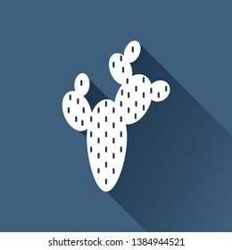 Desert cactus illustration. Plants vector icon
