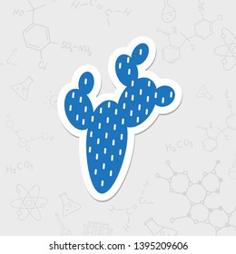 Desert cactus illustration. Plants vector icon