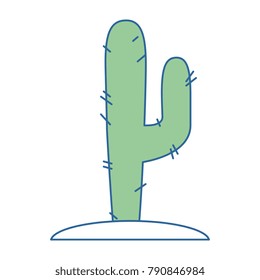 desert cactus isolated icon