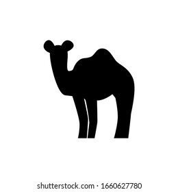 Desert camel icon. vector illustration. logo template. flat design style. eps10