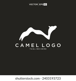 Desert camel logo icon vector design template