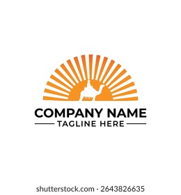 Desert Camel Rider at Sunrise Logo