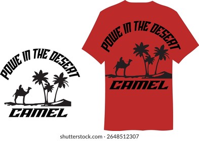 desert and camel or tree desing