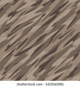 Desert Camouflage Abstract Seamless Repeating Pattern Vector Illustration