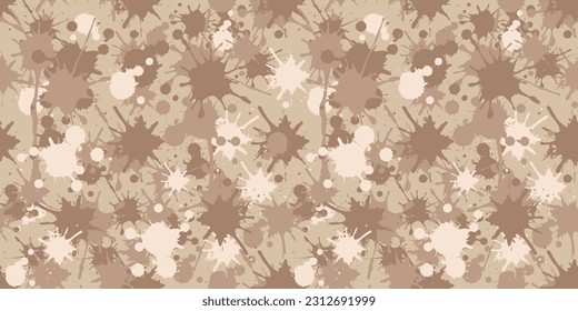Desert camouflage military pattern. Vector camouflage pattern for clothing design.