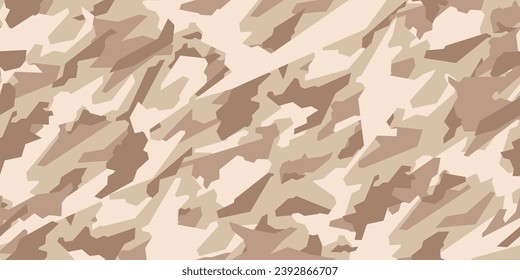 Patrón militar de camuflaje del desierto. Patrón de camuflaje vectorial para el diseño de ropa.