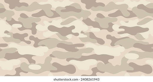 Desert camouflage military pattern. Vector camouflage pattern for clothing design.