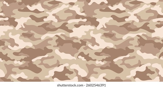 Desert camouflage pattern for army. Seamless military pattern for clothing design