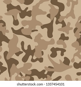 Desert camouflage pattern (seamless on all sides for unlimited continuity)