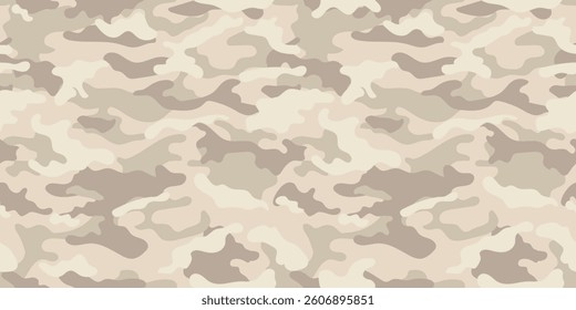 Desert camouflage pattern. Vector military pattern for clothing design.