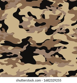 
desert camouflage print. Seamless background pattern. Stylish design.