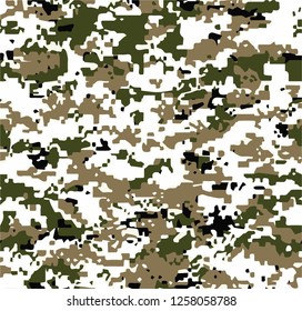 Desert camouflage seamless pattern.