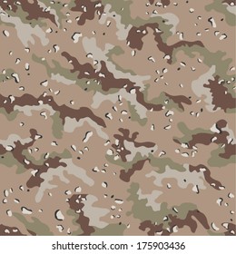 Desert camouflage seamless pattern