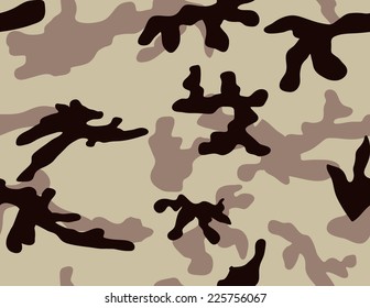 Desert Camouflage Seamless Pattern