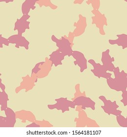 Desert camouflage of various shades of yellow, red and orange colors. It is a colorful seamless pattern that can be used as a camo print for clothing and background and backdrop or computer wallpaper