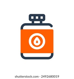 Desert Canteen on Desert Vector Icon