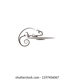 desert, chameleon, animal icon. Element of desert icon for mobile concept and web apps. Hand draw desert, chameleon, animal icon can be used for web and mobile