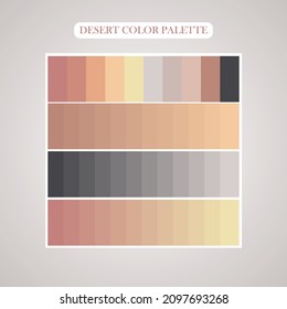 Desert color palette. Sand color palette