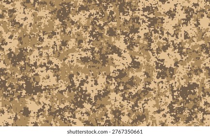 Desert digital camouflage pattern.  Perfect for backgrounds, textures, or militarythemed designs.