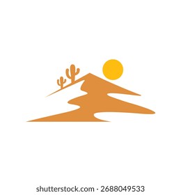 desert dune abstract logo modern style