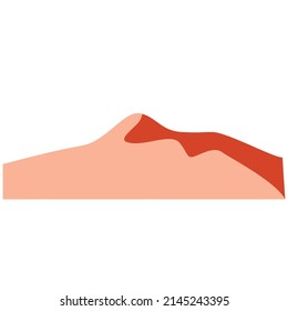 Desert dune, design element, logo