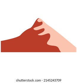 Duna del desierto, elemento de diseño, logotipo