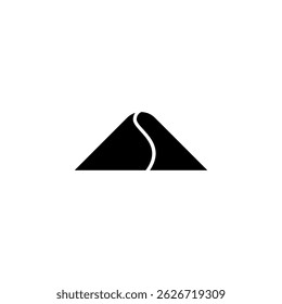 desert dunes icon sign vector