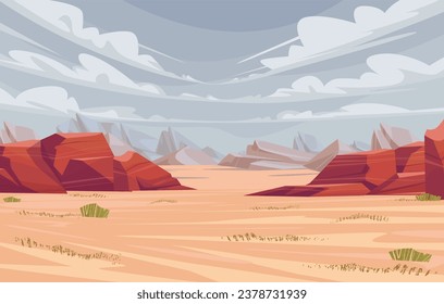 Dunas del Desierto Savana Africa Vector de cañón verde fondo