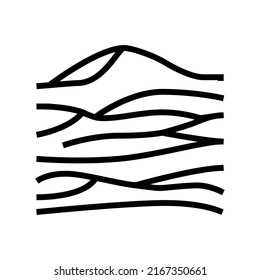 desert egypt line icon vector. desert egypt sign. isolated contour symbol black illustration