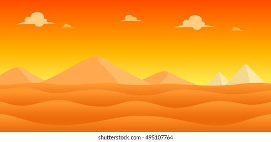 Desert Evening Game Background.
Suitable for side scrolling, action, and adventure game.