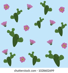 Desert flowers background