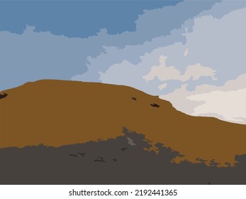 Desert hills, climb the hill is my favorite place when i have traveling to foreign country.